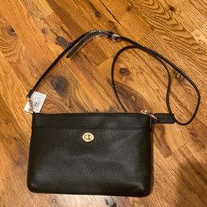 Black Leather COACH Purse
